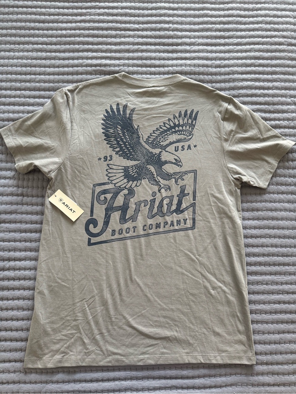 Ariat Gray Short-Sleeve Eagle Graphic Tee